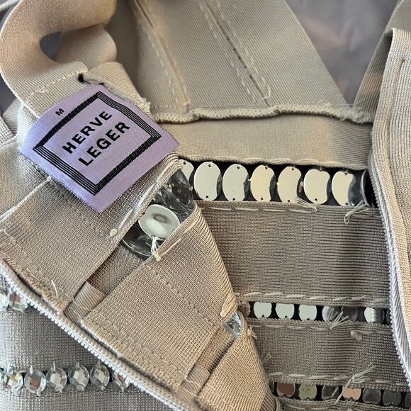 Herve Leger Swarovski Crystal, cocktail dress, like new, never worn, beautiful! - Picture 7 of 8